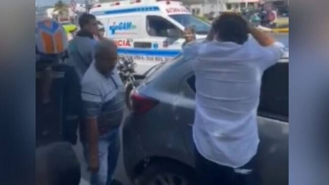 Conductor arrolló a una mujer y una niña