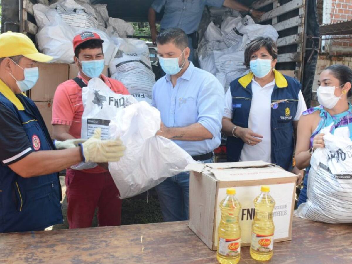 Entregaron ayudas humanitarias a damnificados por invierno en el Huila