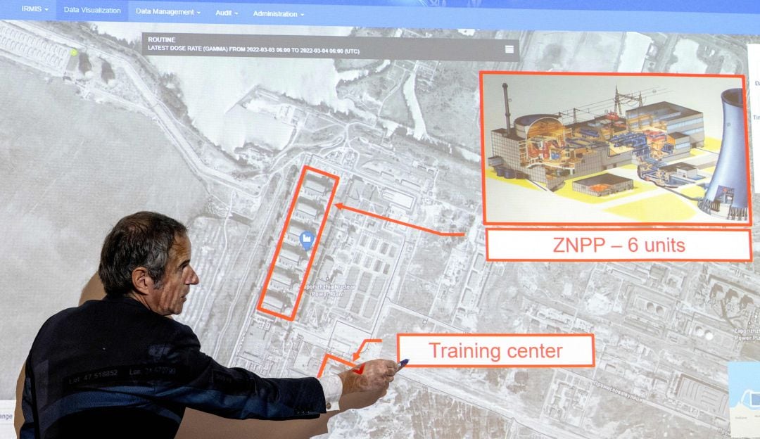 El director del OIEA analiza la situación en Ucrania 