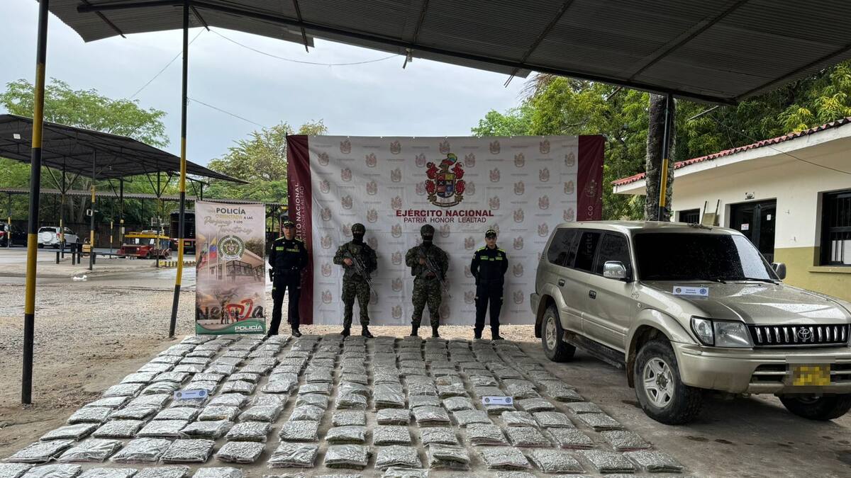Autoridades decomisan 198 kilos de marihuana en la vía Neiva – Palermo