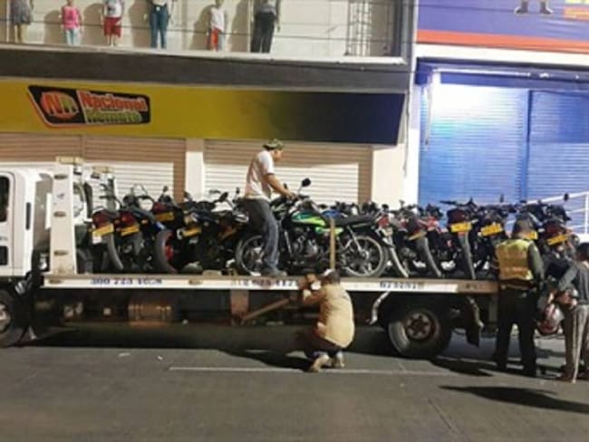 300 motocicletas fueron inmovilizadas durante el puente festivo en Cartagena