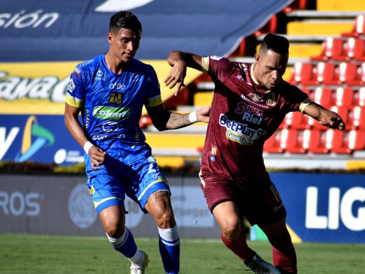 Alianza Petrolera empata con Tolima en el último suspiro y sigue invicto