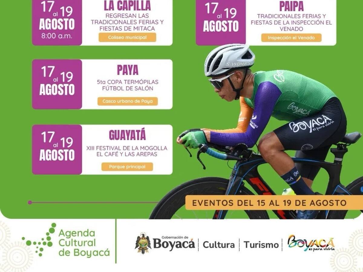 Boyacá se engalana con festivales en agosto