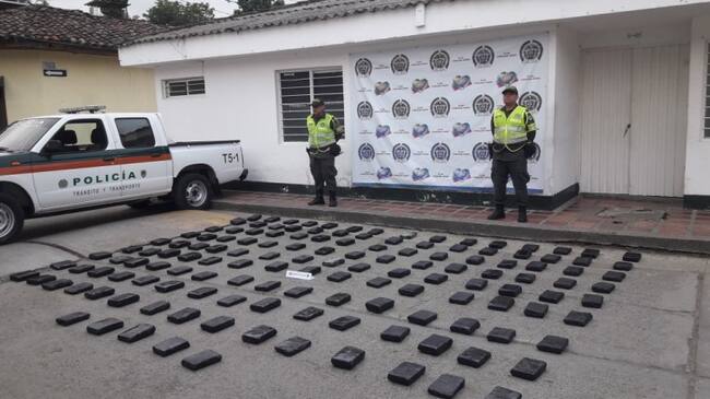 Cargamento incautado en Cajamarca, Tolima.
