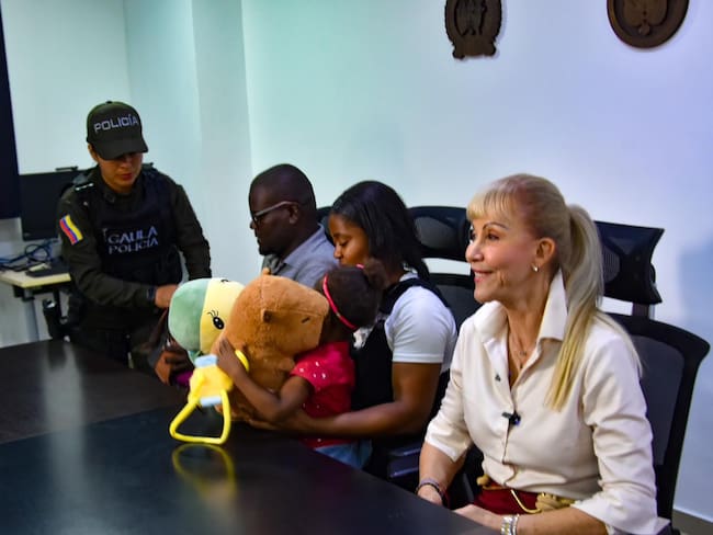 El Gaula de la Policía realizó el rescate de la niña Génesis, secuestrada el pasado sábado presuntamente por una vecina.