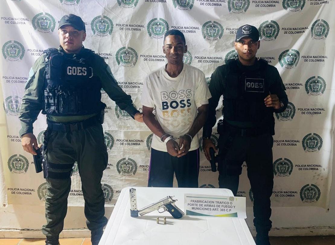 Policía frustra ataque armado y captura a peligroso delincuente en Mompox