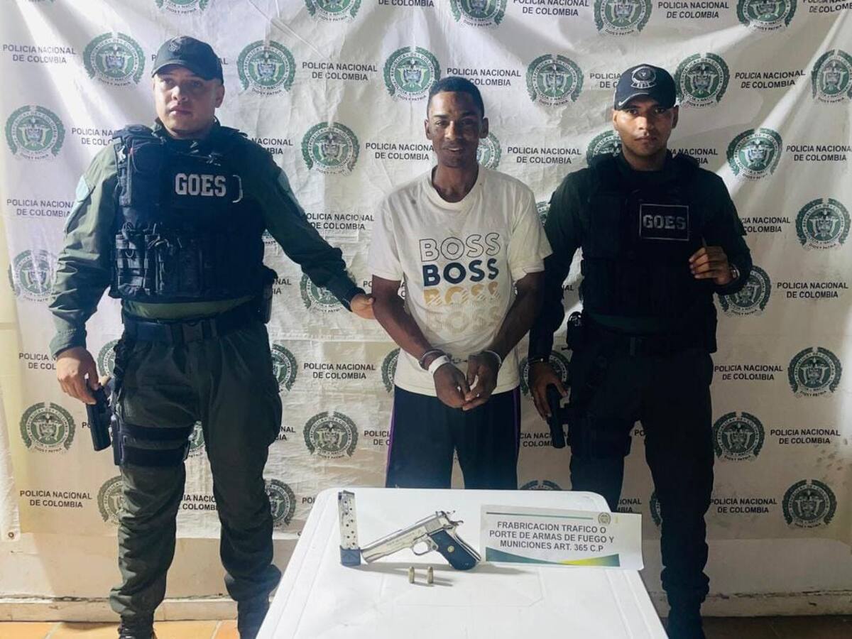 Policía frustra ataque armado y captura a peligroso delincuente en Mompox