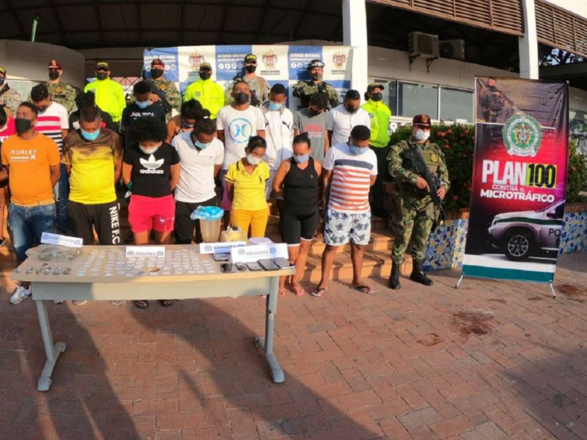 Cayeron 18 integrantes de banda dedicada a la venta de droga en Cartagena