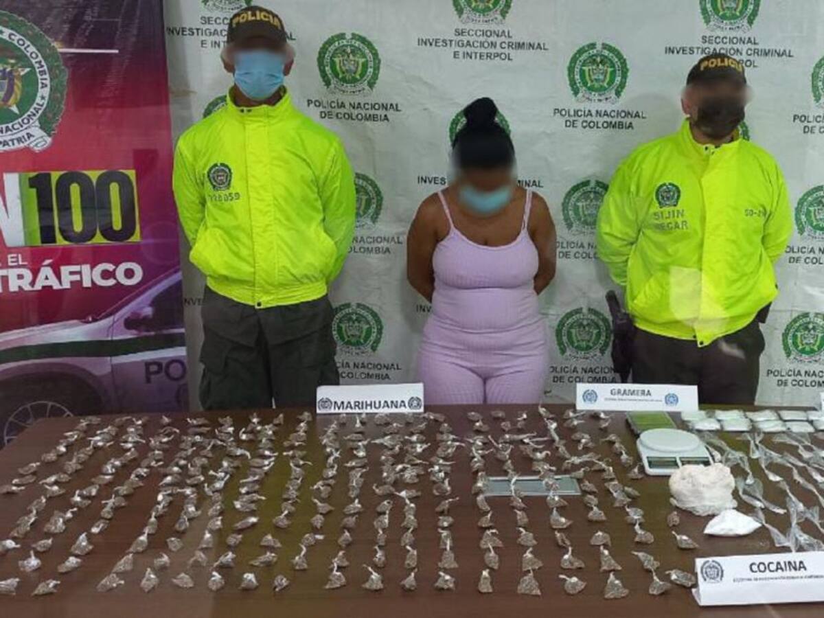 Capturaron a ‘La Mami’ con dos mil dosis de estupefacientes en Cartagena
