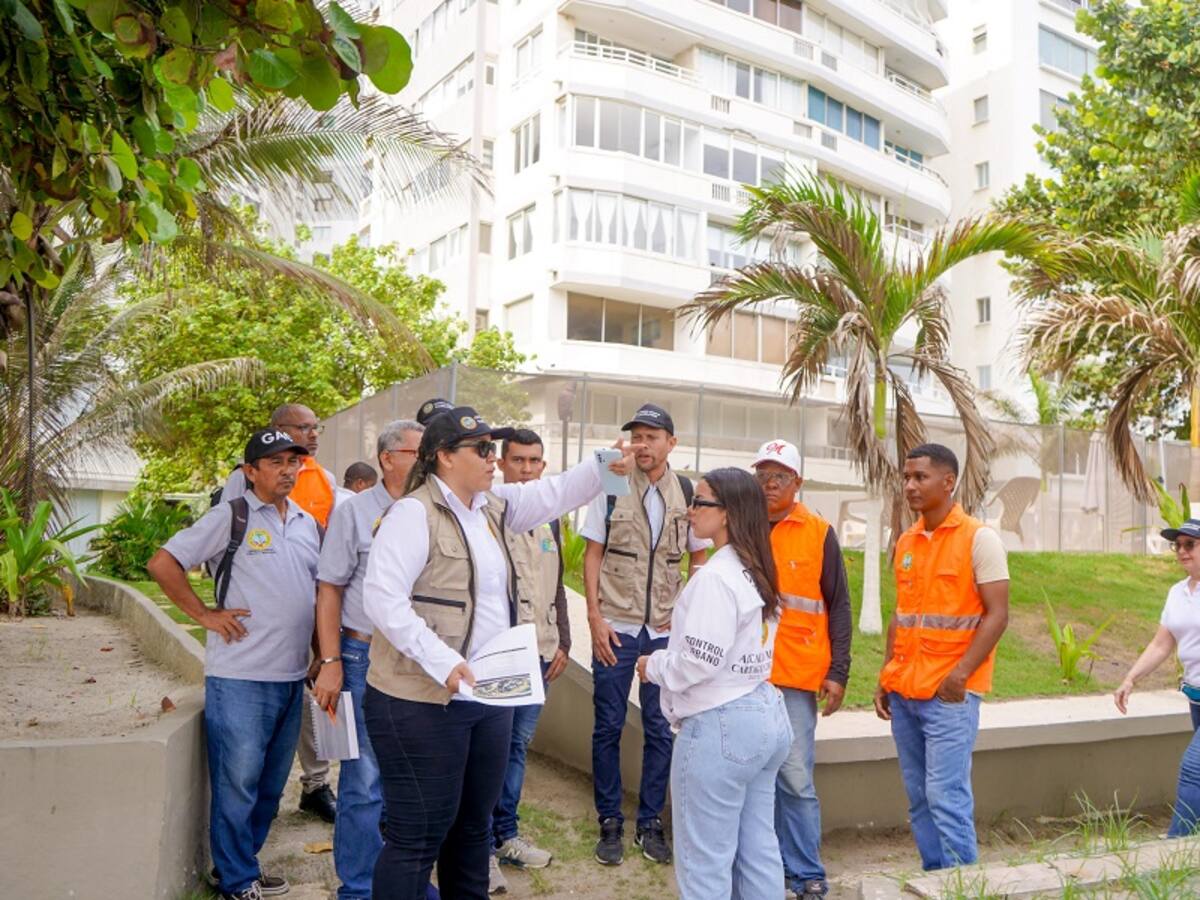 Cuerpo Élite se tomó El Laguito para identificar ocupaciones indebidas de espacio público