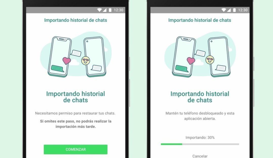 Importación chats de WhatsApp