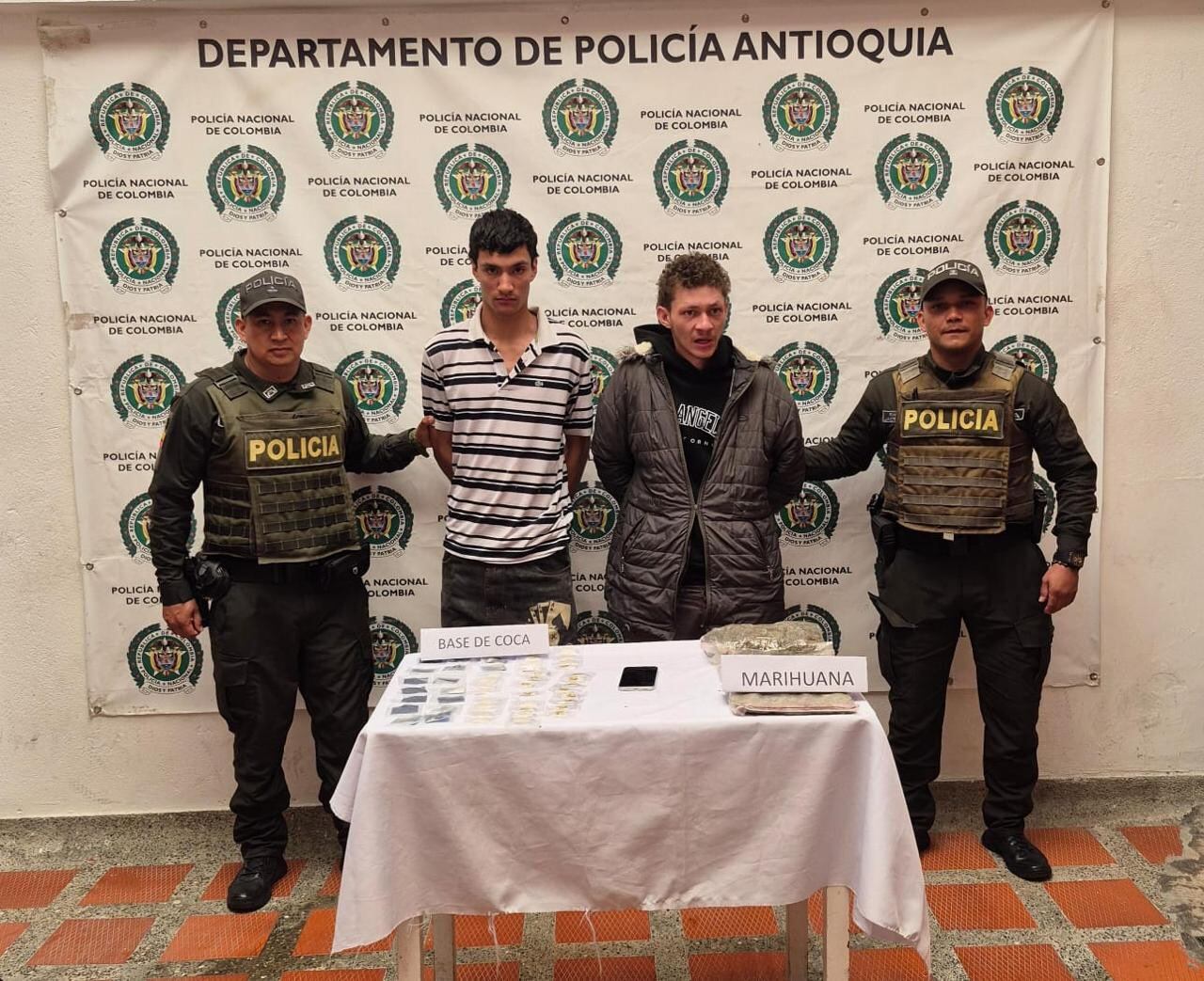 Capturan a responsables de doble homicidio a adultos mayores en La Unión. Foto: Gobernación de Antioquia.