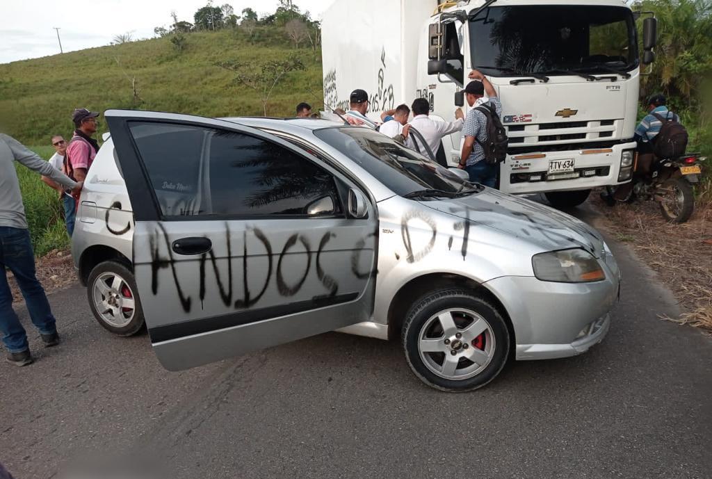 Cerraron vías en sitios estratégicos.
