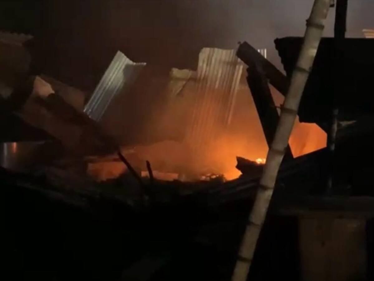 En vereda de Manizales se registró incendio que dejó una casa destruida y 4 damnificados