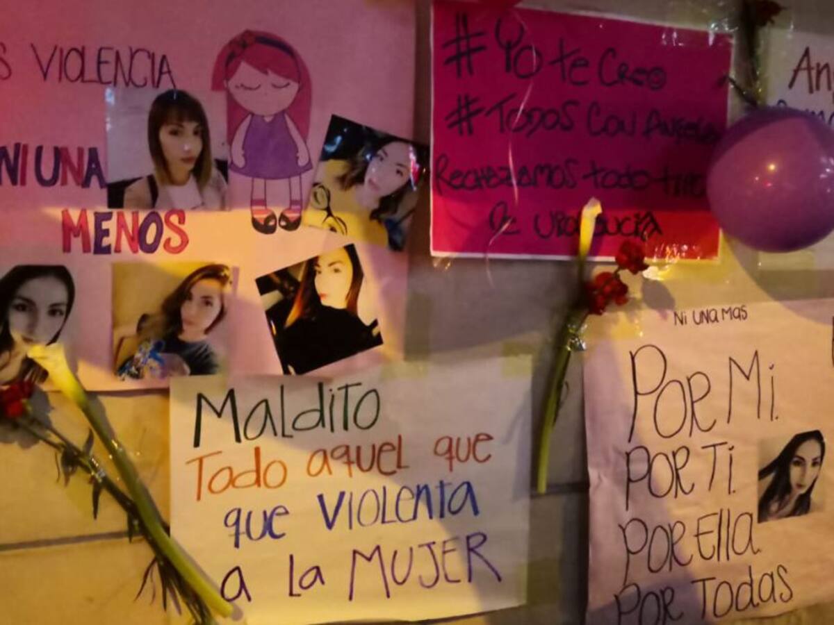 Realizan plantón para pedir celeridad en la captura del agresor de Ángela