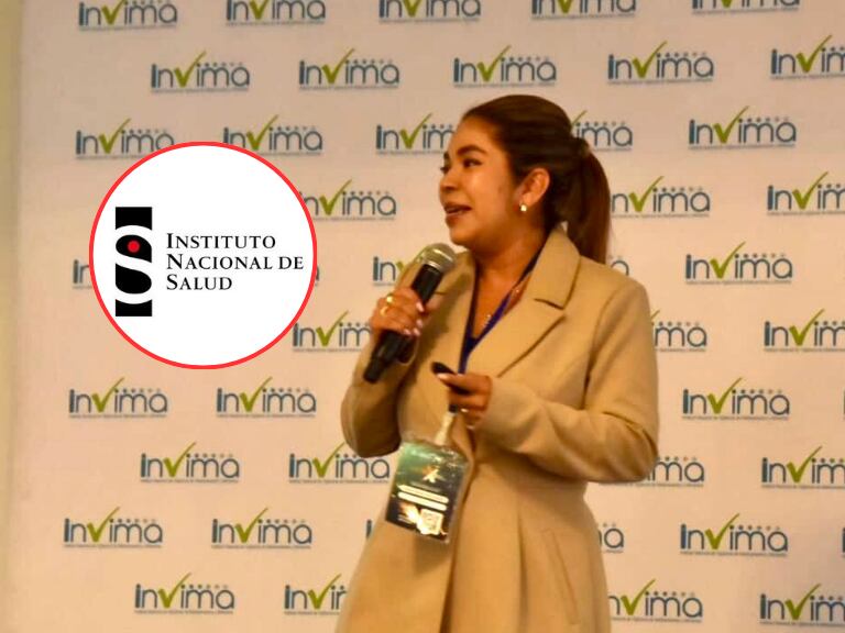 Diana Marcela Pava y logo del INS (Fotos vía Cortesía y cuenta de X de la entidad @INSColombia)