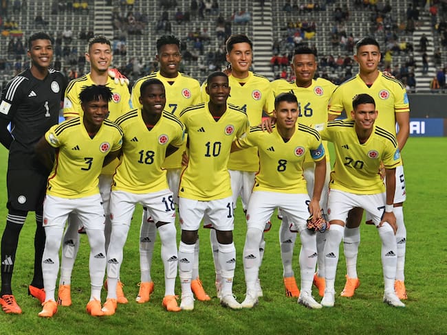 La Selección Colombia Sub-20 lidera el Grupo C con 6 puntos en dos presentaciones. (Photo by LUIS ROBAYO/AFP via Getty Images)