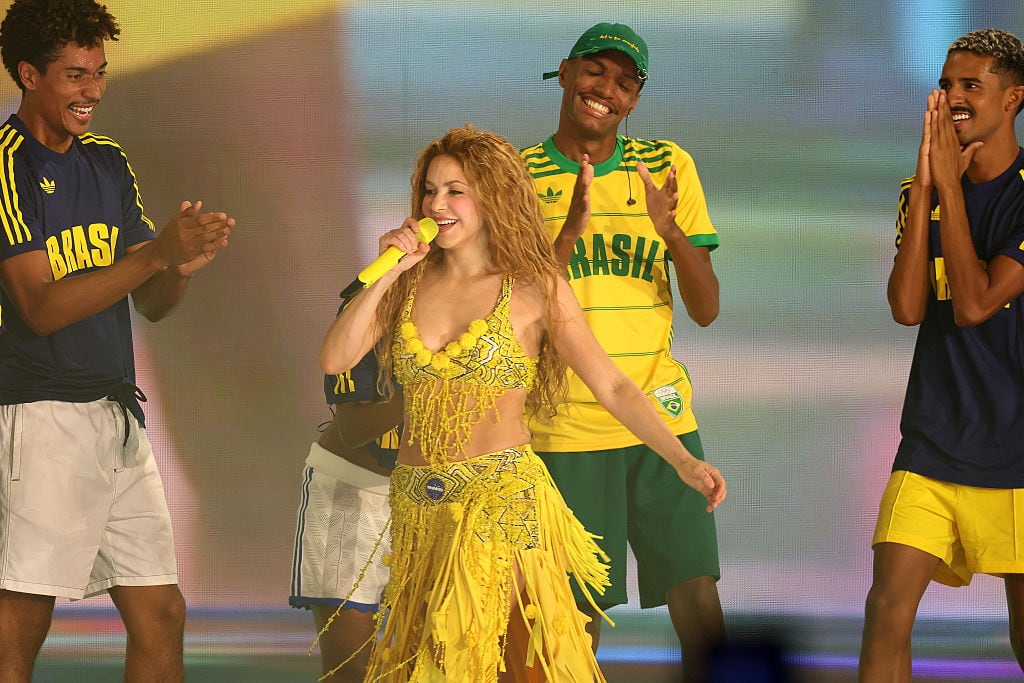 Shakira en Copacabana, Brasil. Foto: Getty Images.
