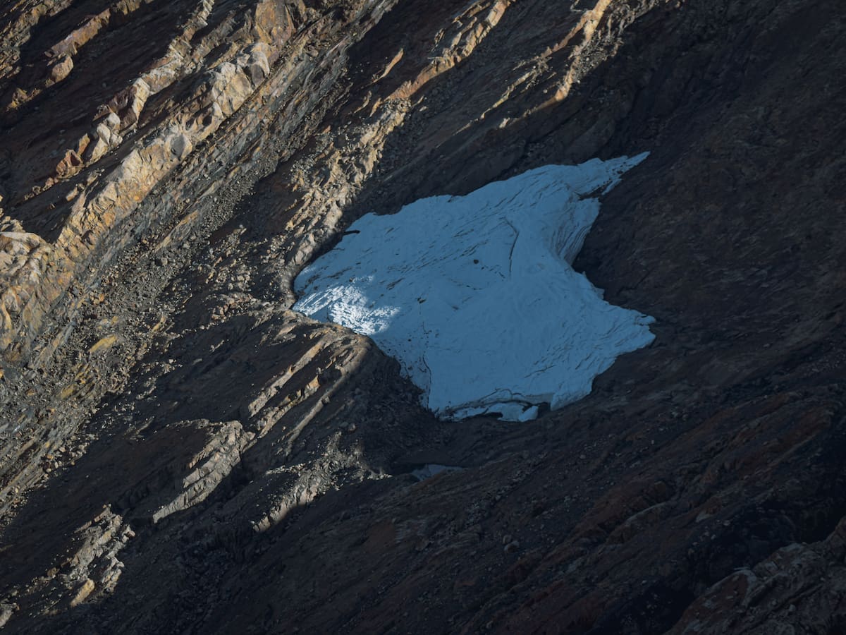 Ambientalistas despiden el glaciar de los Cerros de la Plaza, en la Sierra Nevada del Cocuy
