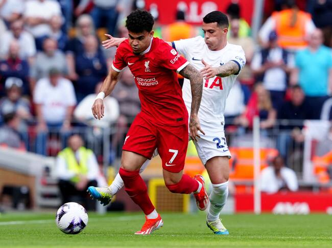 Luis Díaz ante Tottenham / Getty Images