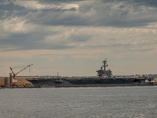 Portaviones Abraham Lincoln. Foto: Getty Images
