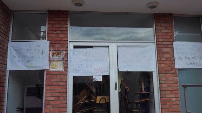 Facultad de salud en Cúcuta que fue cerrada por los estudiantes de la Universidad de Pamplona