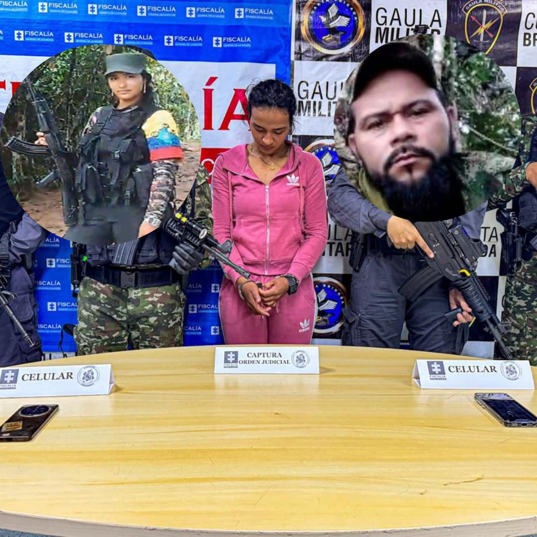 Alias Sara presunta compañera sentimental de alias Ramiro- fotos Cuarta Brigada