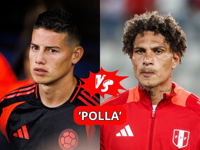 'Polla' Caracol Radio // James Rodríguez y Paolo Guerrero // GettyImages