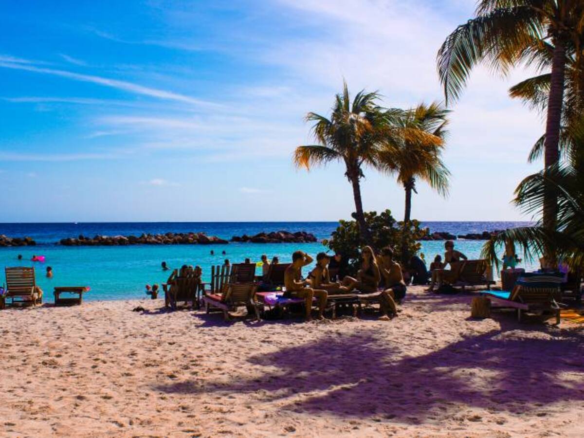 El corazón azul de caribe