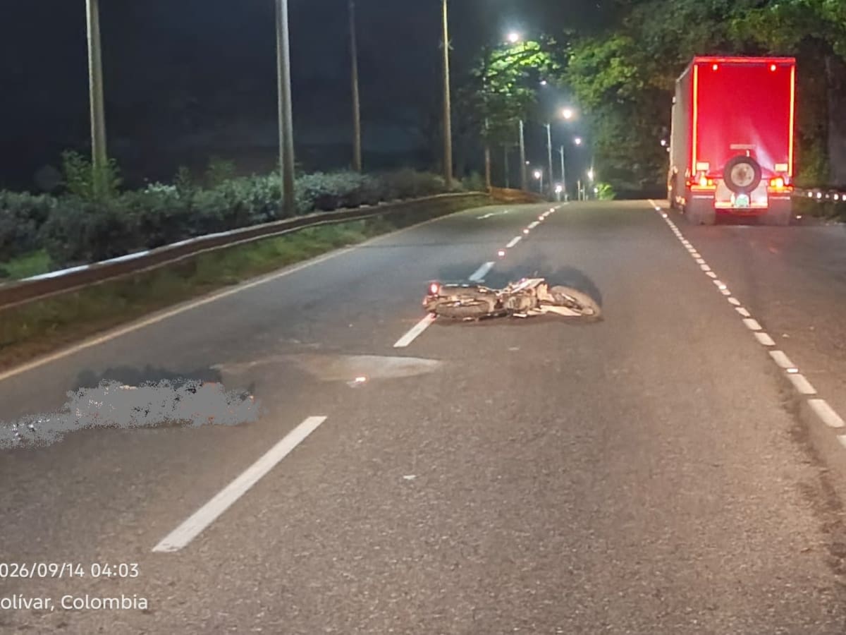 Accidente en la vía Mamonal–El Pozón deja una persona fallecida