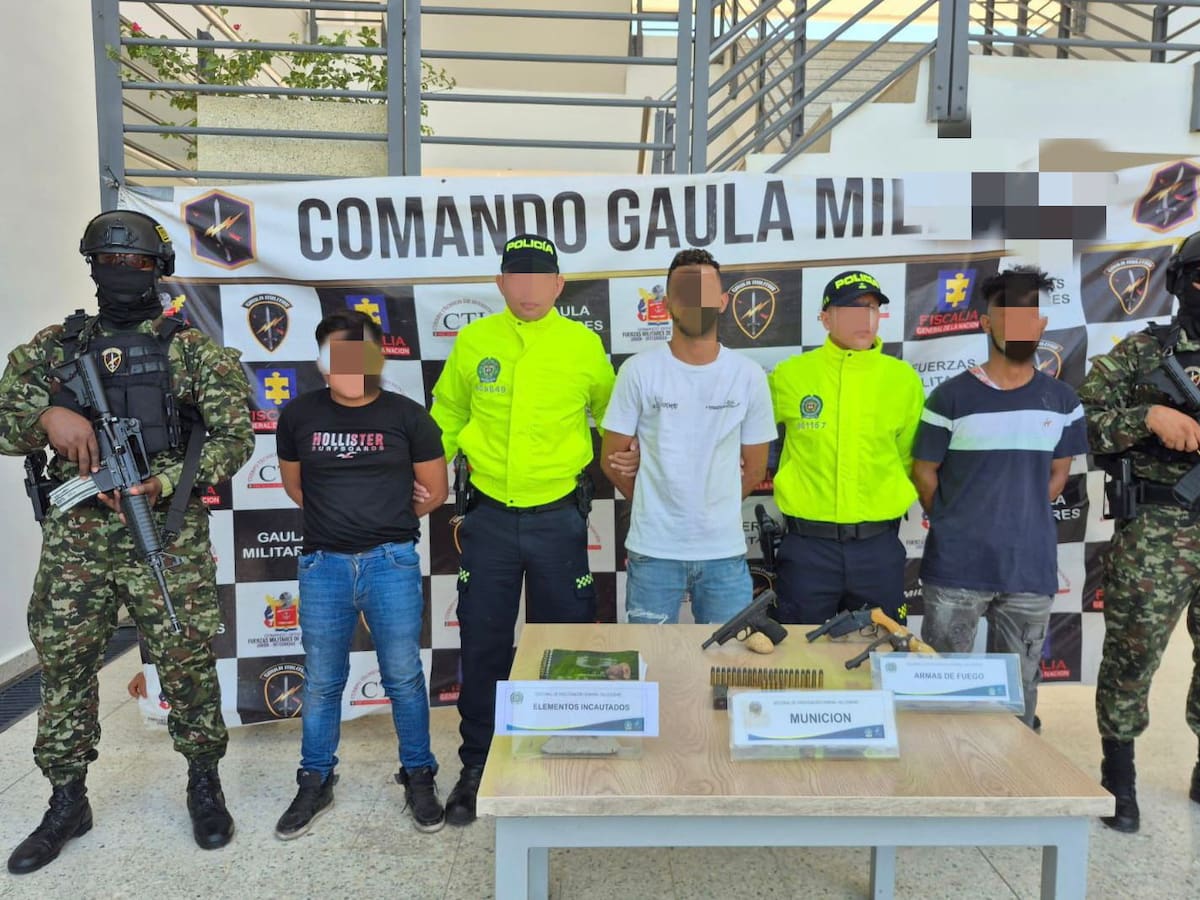 El Ejército capturó a tres presuntos integrantes de Clan del Golfo en el Cesar