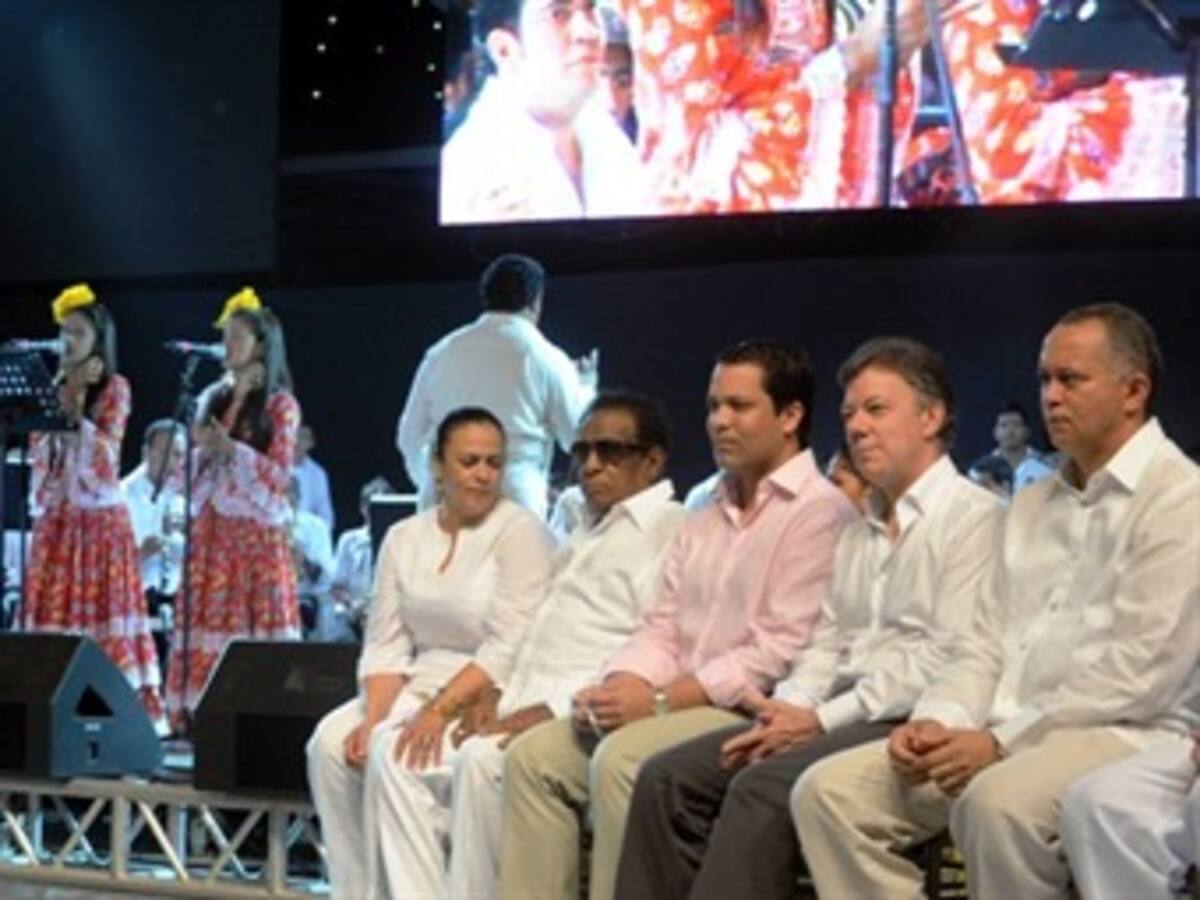 Presidente Santos inauguró el 45º Festival de la Leyenda Vallenata y anunció mayor apoyo