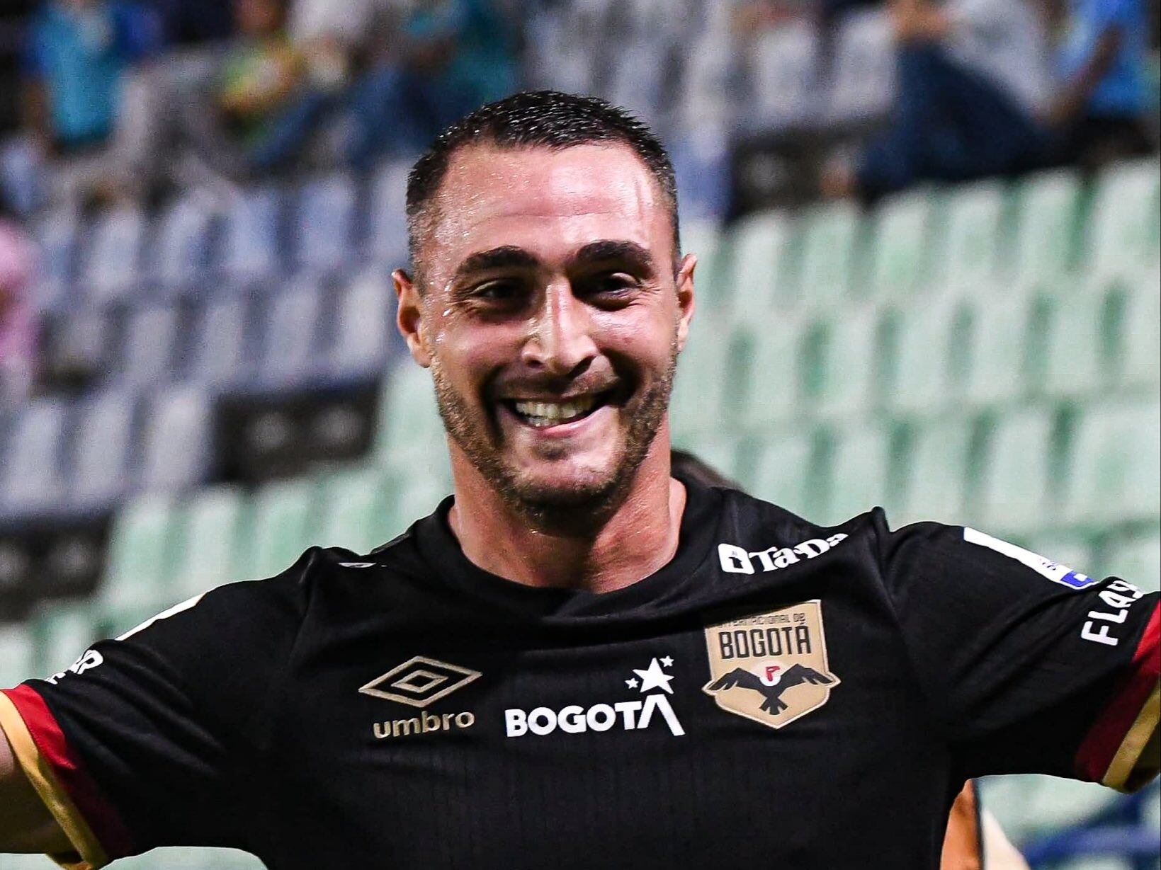 Fabricio Sanguinetti, jugador uruguayo de Internacional de Bogotá / Twitter: @InterBogOficial.