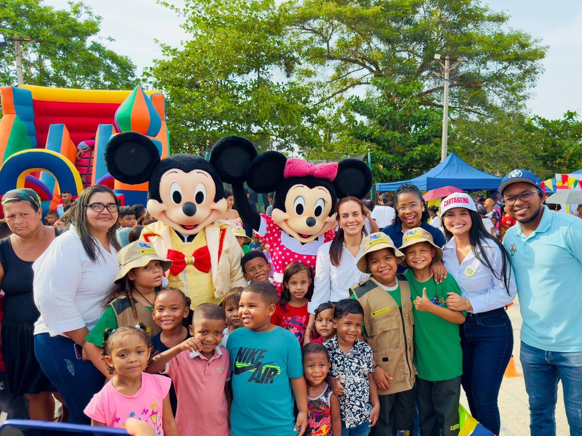 Evento especial en el barrio Policarpa dio bienvenida a mes de los niños en Cartagena