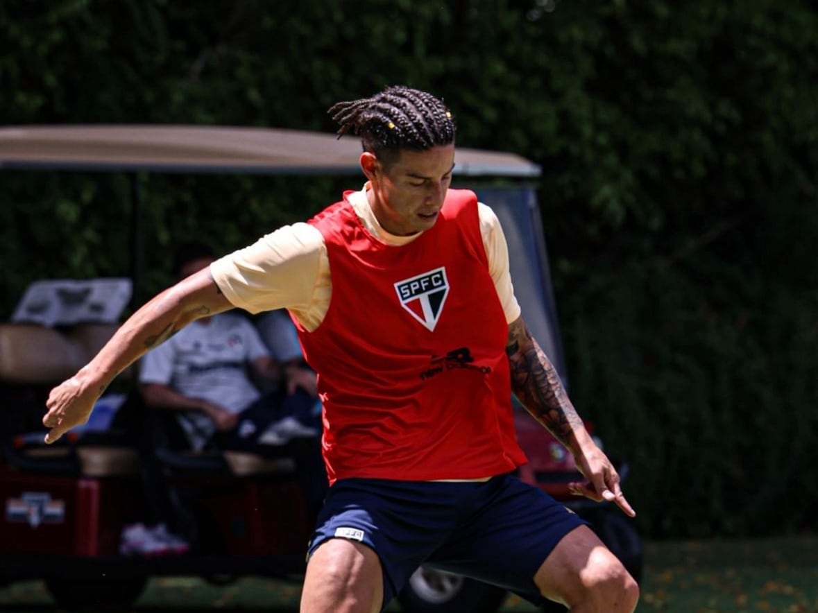 James Rodríguez continúa entrenándose con Sao Paulo / Instagram: James Rodríguez.