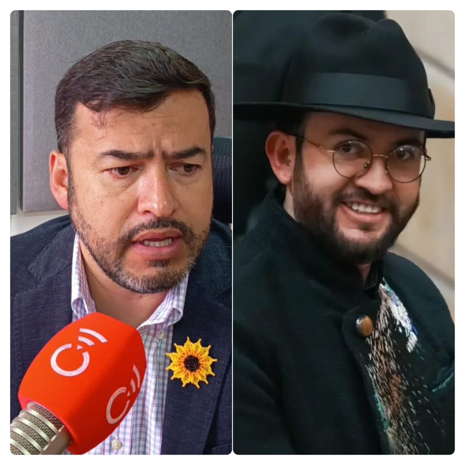 Jaime Raúl Salamanca (Alianza Verde) y José Luis Bohórquez (Pacto Histórico).