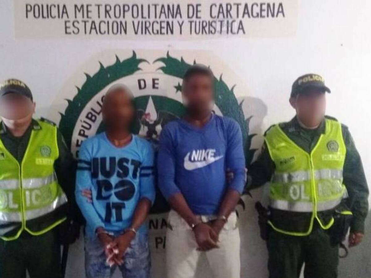 Capturan en el sur de Cartagena dos presuntos atracadores