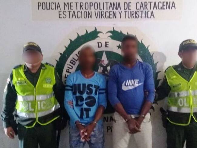 Capturan en el sur de Cartagena dos presuntos atracadores