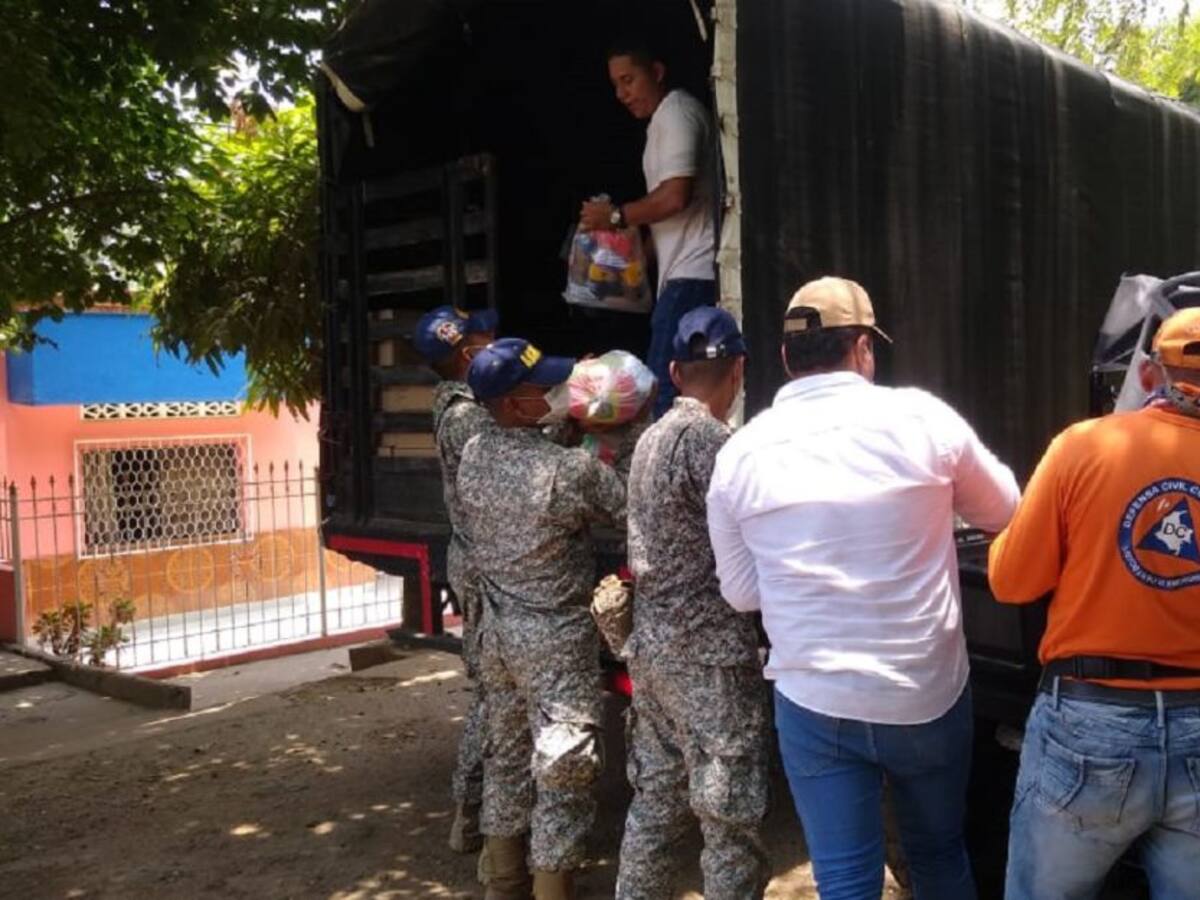Infantería de Marina participó en jornada de ayudas en Magangué, Bolívar