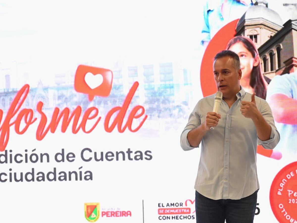 Alcalde de Pereira presentó rendición de cuentas con avances en obras, movilidad y bienestar