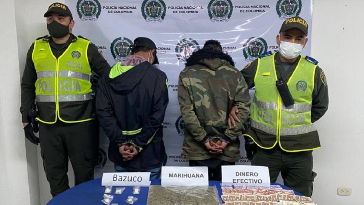 Capturan en Aranzazu dos hombres que al parecer vendían droga en las calles
