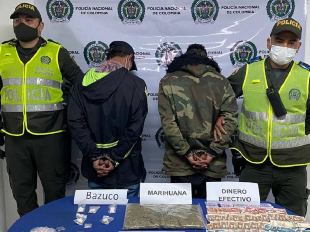 Capturan en Aranzazu dos hombres que al parecer vendían droga en las calles