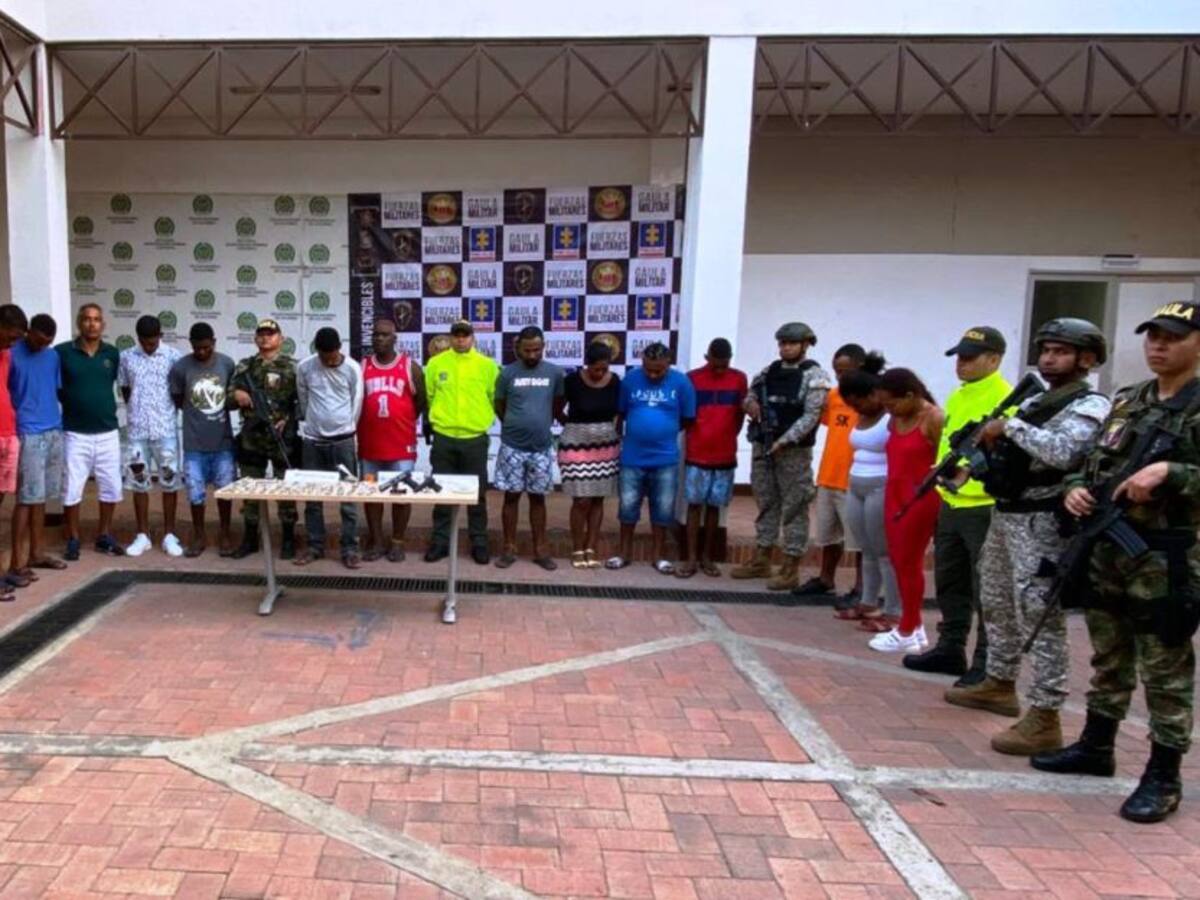 Capturados 17 presuntos integrantes de una red de narcotráfico en Cartagena