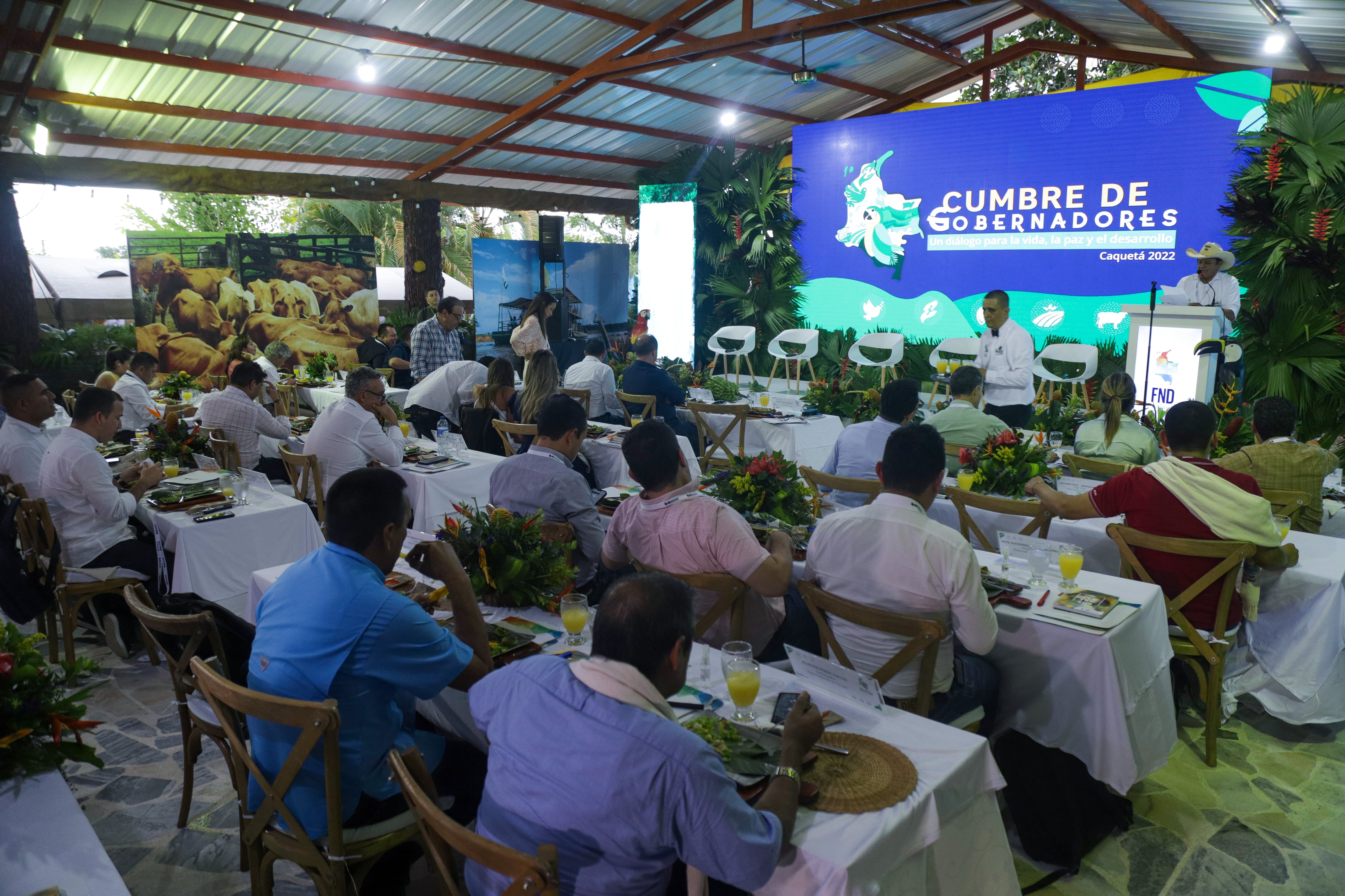 Caquetá, 07 de Octubre de 2022. Cumbre de Gobernadores: Un Diálogo Para la Vida, La Paz y el Desarrollo. Caquetá.(Colprensa - Álvaro Tavera)