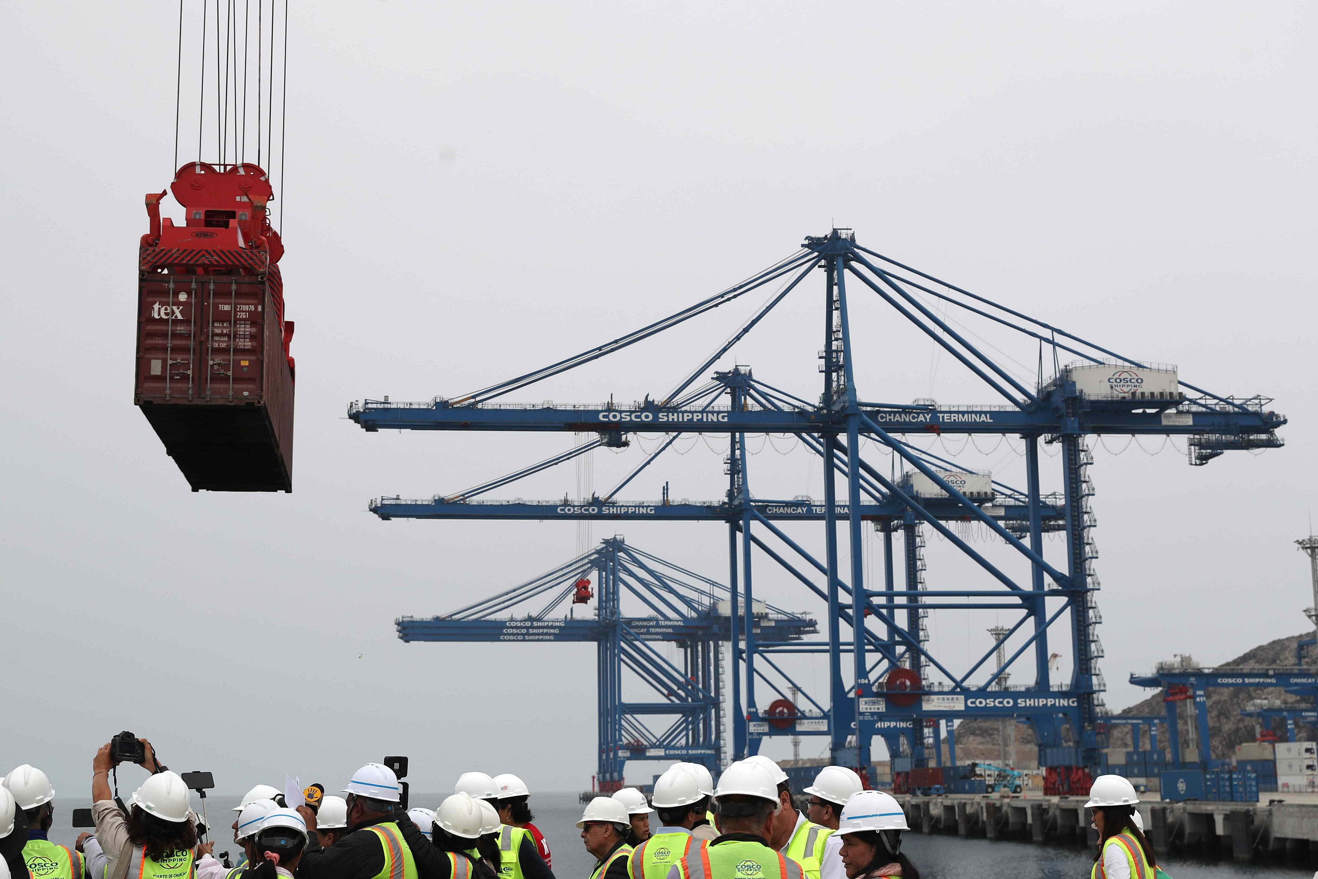 China inaugurará hoy el primer megapuerto en Latinoamérica en la ciudad portuaria de Chancay. (Foto: EFE)