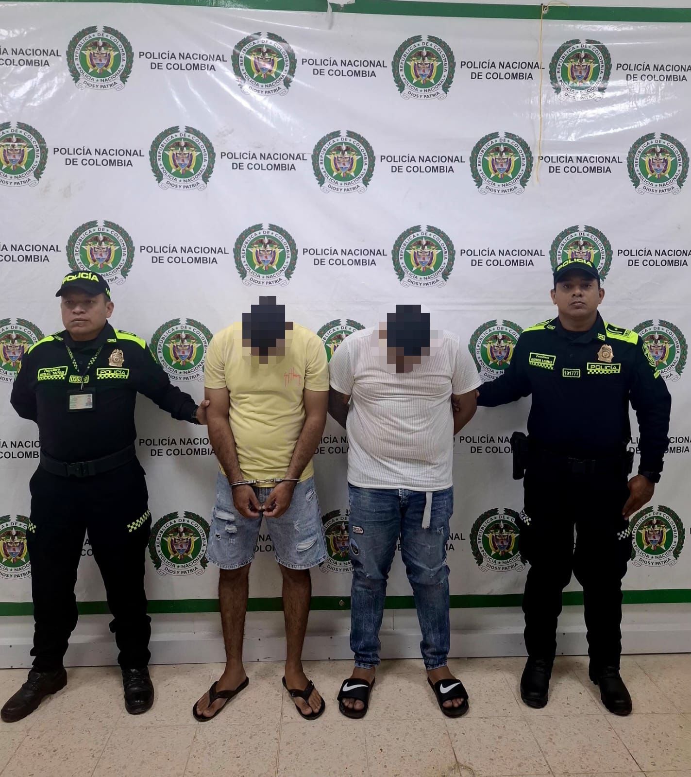 Capturan a presuntos responsables de hurto contra padre e hijo en Santa Marta/ Mesan