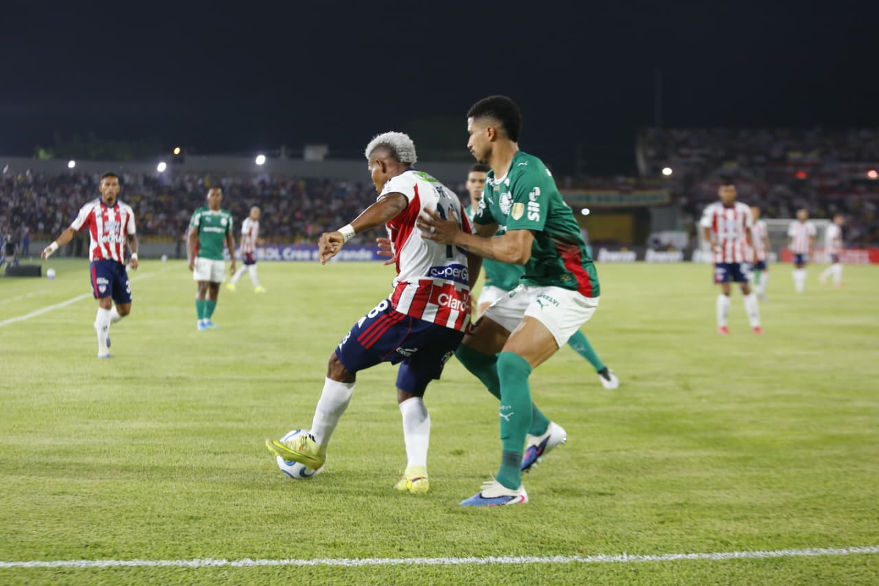 Junior y Palmeiras empataron 1-1 en el estreno de ambos equipos en la Copa Libertadores 2026 / Colprensa.
