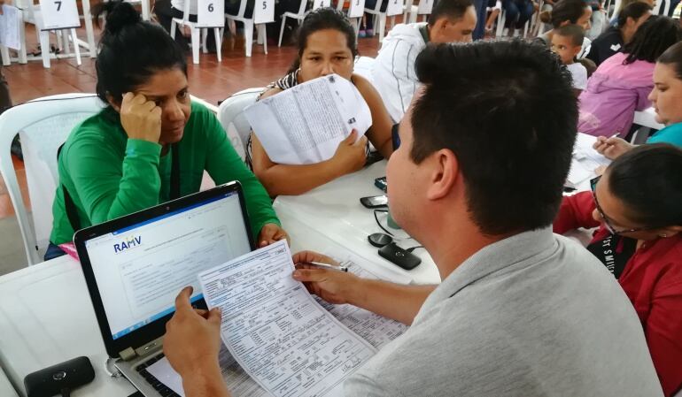 Venezolanos que se registraron en el censo que se realizo en Colombia