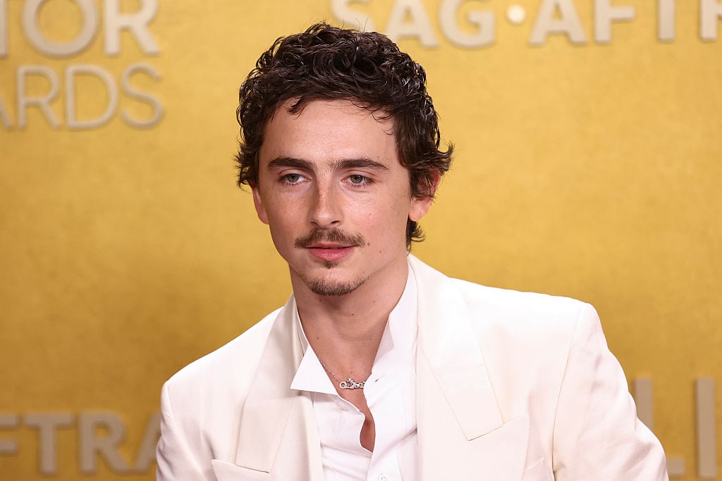 Timothée Chalamet at the 32nd Annual Actor Awards Presented by SAG-AFTRA held at Shrine Auditorium and Expo Hall on March 01, 2026 in Los Angeles, California. (Photo by Tommaso Boddi/WWD via Getty Images)