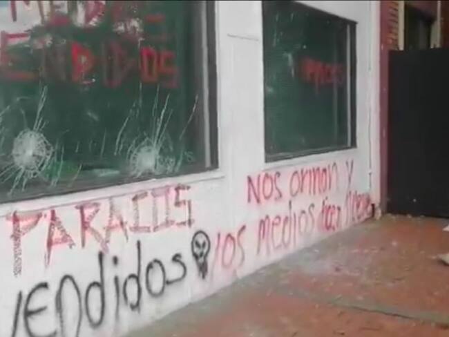 Captura de Pantalla, Vandalismo a sede de RCN Radio